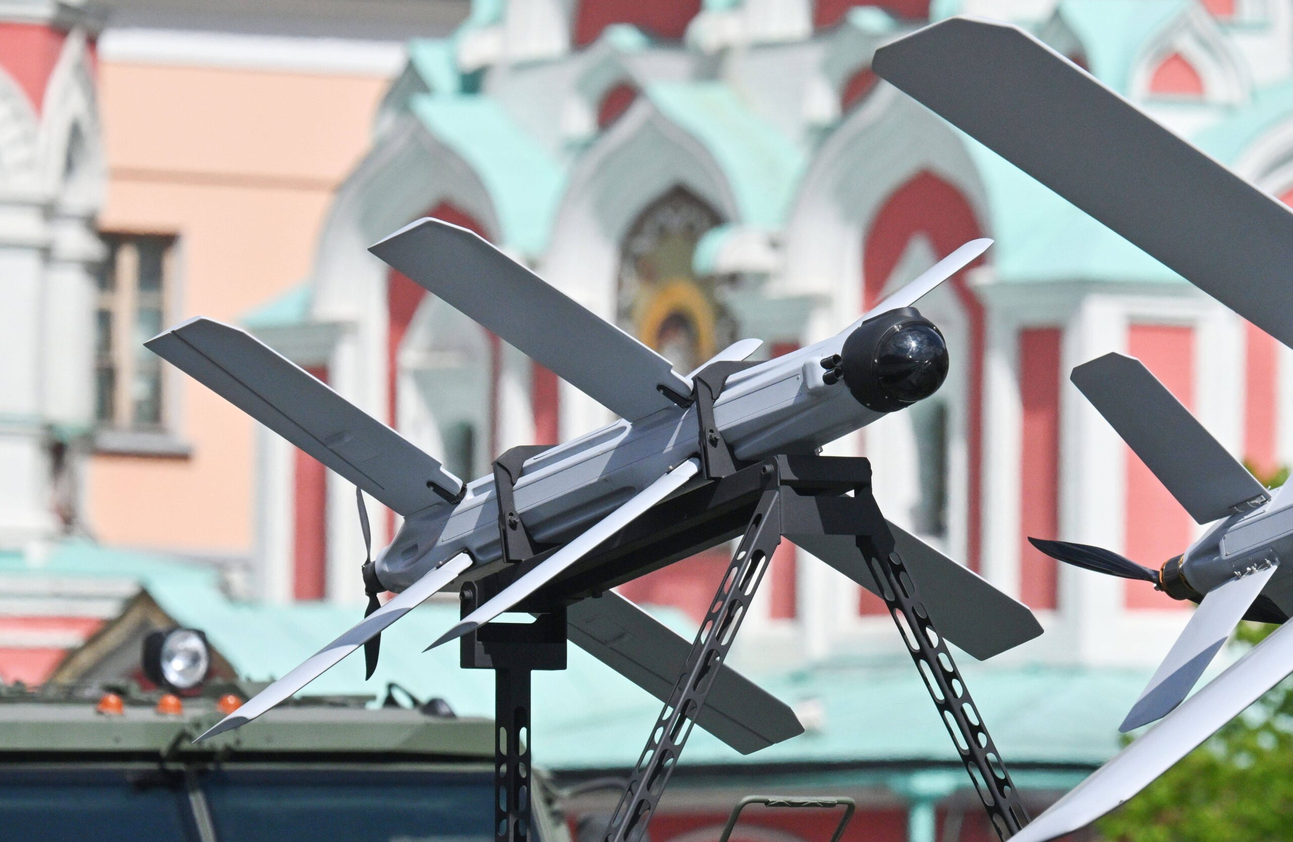 Pour la première fois, le 9 mai 2025, voit des drones Lancet défiler sur la place Rouge. Photo : RIA Novosti