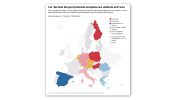 Mapping International Reactions to Violence in France